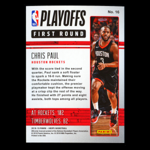 Chris Paul 2018-19 Hoops Road to the Finals Rockets 1300/2018