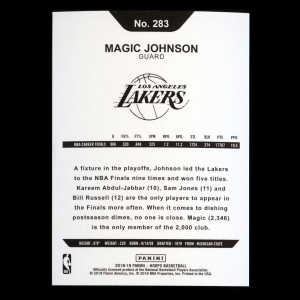 Magic Johnson 2018-19 Panini NBA Hoops Tribute Lakers