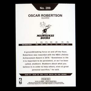 Oscar Robertson 2018-19 Panini NBA Hoops Tribute Bucks