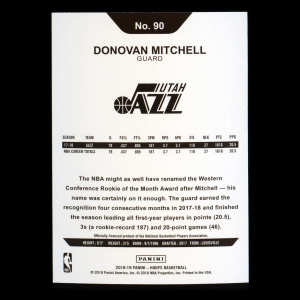 Donovan Mitchell 2018-19 Panini NBA Hoops Jazz