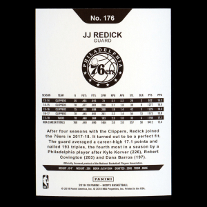 JJ Redick 2018-19 Panini NBA Hoops 76ers