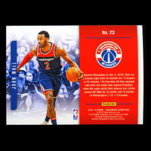 John Wall 2018-19 Contenders Playing the Numbers Game Wizards