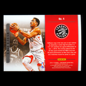 DeMar DeRozan 2018-19 Contenders Playing the Numbers Game Spurs