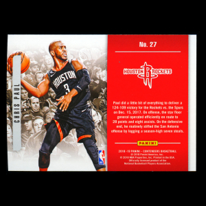 Chris Paul 2018-19 Contenders Playing the Numbers Game Rockets