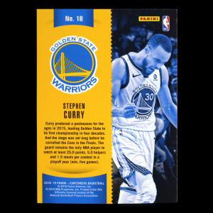 Stephen Curry 2018-19 Contenders Winning Tickets Warriors