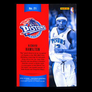 Richard Hamilton 2018-19 Contenders Winning Tickets Pistons