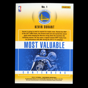 Kevin Durant 2018-19 Contenders Most Valuable Warriors