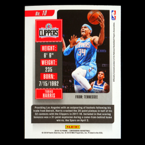 Tobias Harris 2018-19 Contenders Game Ticket Green Clippers