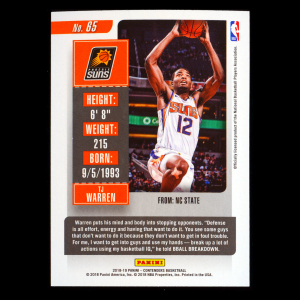 TJ Warren 2018-19 Contenders Game Ticket Green Suns