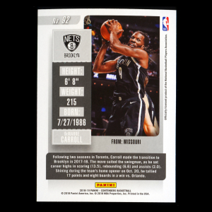 DeMarre Carroll 2018-19 Contenders Game Ticket Red Nets