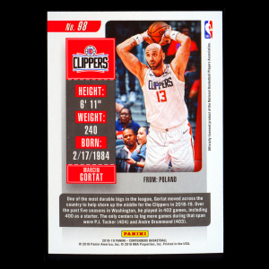 Marcin Gortat 2018-19 Contenders Game Ticket Red Clippers
