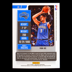 Nikola Vucevic 2018-19 Contenders Game Ticket Red Magic