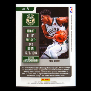 Giannis Antetokounmpo 2018-19 Contenders Bucks