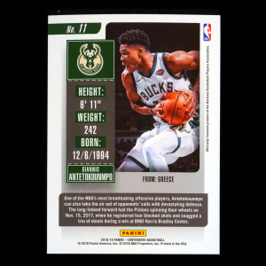 Giannis Antetokounmpo 2018-19 Contenders Bucks