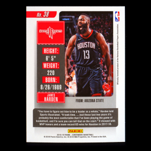 James Harden 2018-19 Contenders Rockets