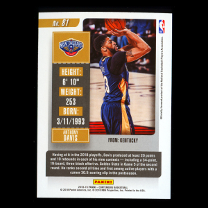 Anthony Davis 2018-19 Contenders Pelicans
