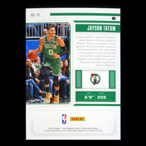 Jayson Tatum 2018 Contenders Draft Picks Celtics