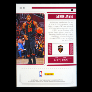 LeBron James 2018 Contenders Draft Picks Cavaliers