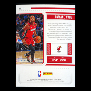 Dwyane Wade 2018 Contenders Draft Picks Heat