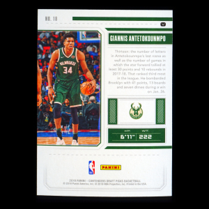 Giannis Antetokounmpo 2018 Contenders Draft Picks Bucks