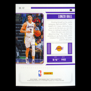 Lonzo Ball 2018 Contenders Draft Picks Lakers