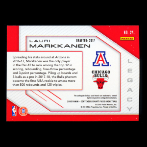 Lauri Markkanen 2018 Contenders Draft Picks Legacy Bulls