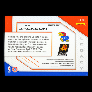 Josh Jackson 2018 Contenders Draft Picks Legacy Suns