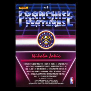 Nikola Jokic 2018-19 Donruss Franchise Features Nuggets