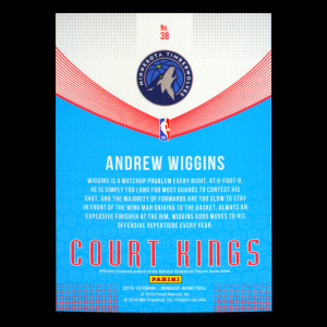Andrew Wiggins 2018-19 Donruss Court Kings Timberwolves