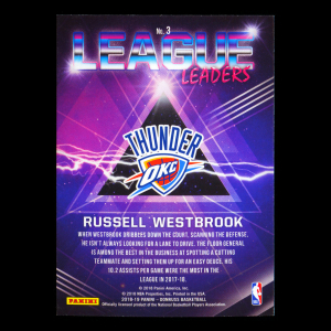 Russell Westbrook 2018-19 Donruss League Leaders Thunder