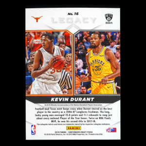 Kevin Durant 2019 Contenders Draft Picks Legacy Warriors