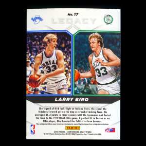 Larry Bird 2019 Contenders Draft Picks Legacy Celtics