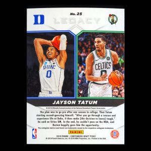 Jayson Tatum 2019 Contenders Draft Picks Legacy Celtics