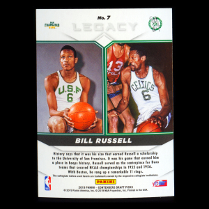 Bill Russell 2019 Contenders Draft Picks Legacy Celtics