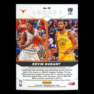 Kevin Durant 2019 Contenders Draft Picks Legacy Warriors