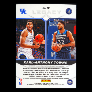 Karl-Anthony Towns 2019 Contenders Draft Picks Legacy Timberwolves