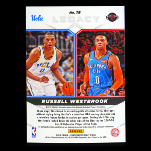 Russell Westbrook 2019 Contenders Draft Picks Legacy Thunder