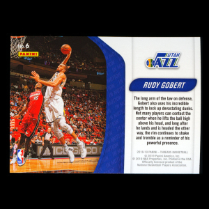 Rudy Gobert 2018-19 Panini Threads In Motion Jazz