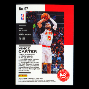 Vince Carter 2018-19 Panini Chronicles Hawks