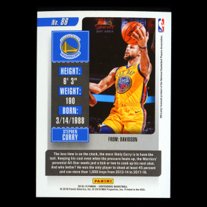 Stephen Curry 2018-19 Panini Contenders Warriors