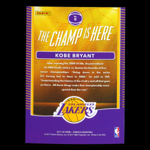Kobe Bryant 2017-18 Donruss Optic The Champ is Here Lakers