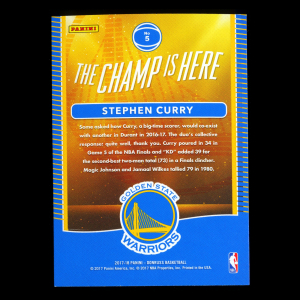 Stephen Curry 2017-18 Donruss Optic The Champ is Here Warriors