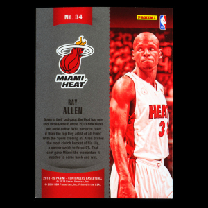 Ray Allen 2018-19 Panini Contenders Winning Tickets Heat