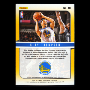 Klay Thompson 2018-19 Panini Contenders Hall of Fame Contenders Warriors
