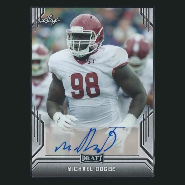 Michael Dogbe 2019 Leaf Draft Auto Cardinals