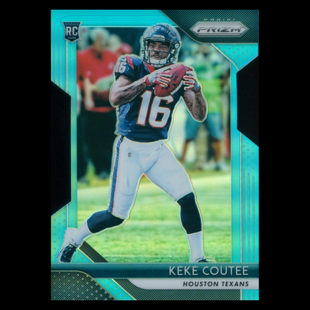 Keke Coutee RC 2018 Prizm Die-Cut Light Blue Rookie Texans 059/199