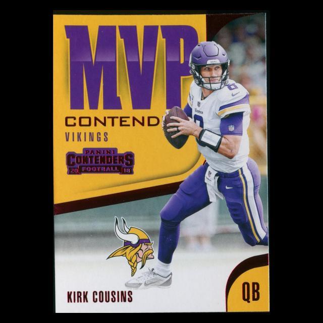 Kirk Cousins 2018 Contenders MVP Red Foil Vikings