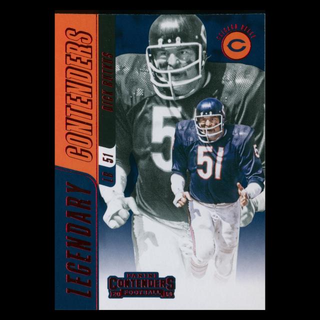 Dick Butkus 2018 Contenders Legendary Contenders Red Foil Bears