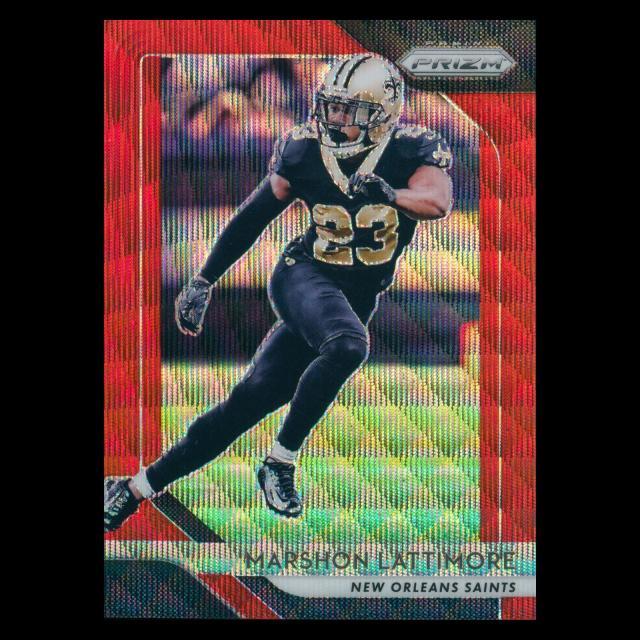 Marshon Lattimore 2018 Prizm Red Wave Saints 050/149