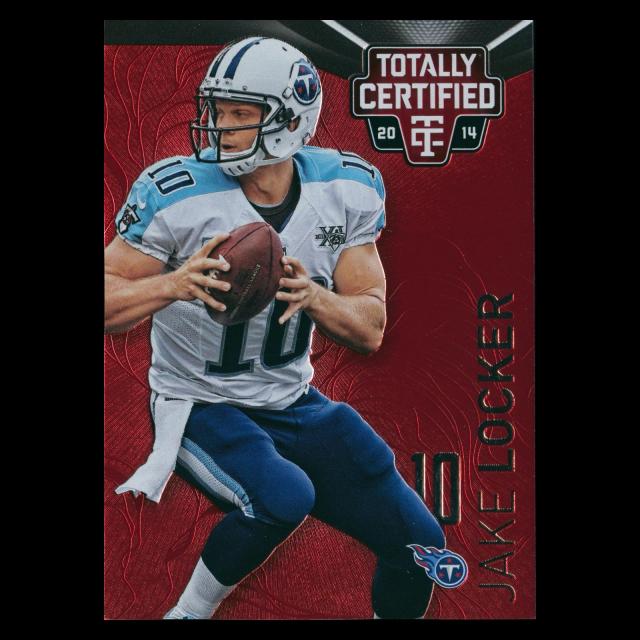 Jake Locker 2014 Totally Certified Red Titans 50/100